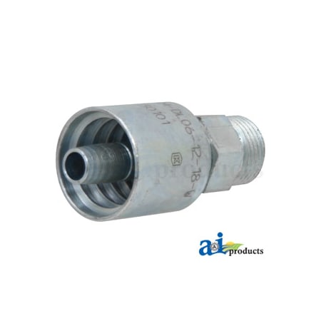 A & I Products Din Light 24 degree Seat Male Rigid 3" x1" x1" A-M-DL06-12-18-W